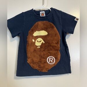 Bape A Bathing Ape boys logo tshirt